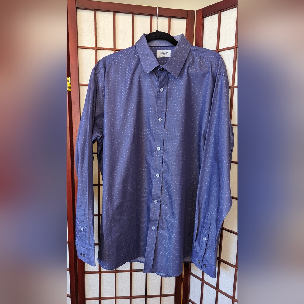 DUCHAMP Tailored Men's Dress Shirt, Size 18 (XXL), NWT